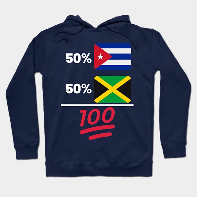 Cuban And Jamaican Mix DNA Heritage Hoodie by Just Rep It!!